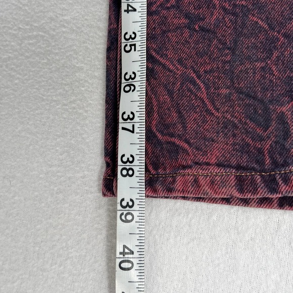 FRAME DENIM Jeans Womens 25 Long Tall Pink Acid Wash Wide Straight High Rise - Picture 14 of 14